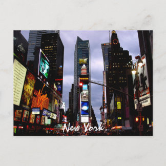 Times Square Postcard New York Souvenir Card