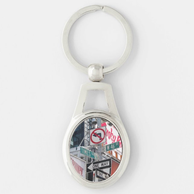 Times Square Signs Keychain (Front)