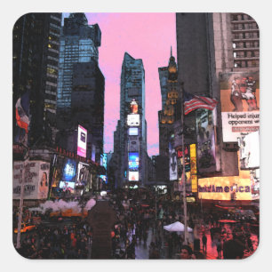 Times Square Square Sticker