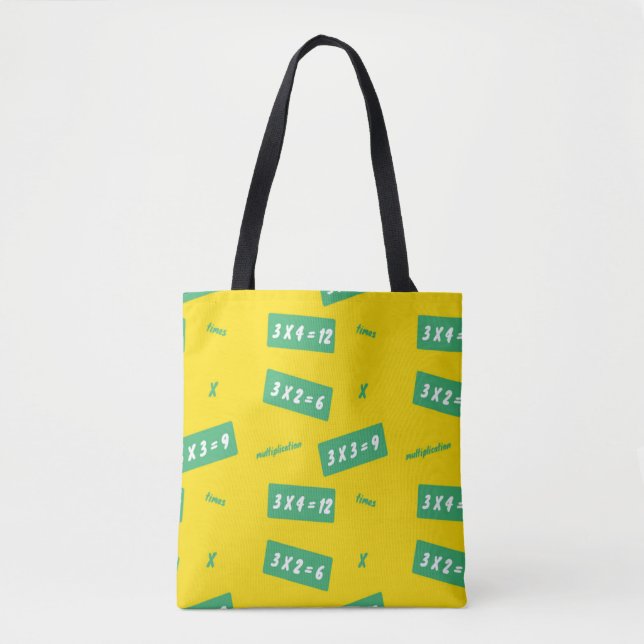 Times three yellow learning tote bag (Front)