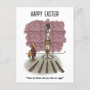 Time's Up Easter Postcard