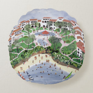Timeshare Temptation 1990 Round Pillow