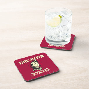 Timesheets: Fiction Writing 101 Coaster
