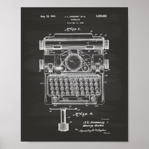 Timewriter 1941 Brevet d'art Tableau noir