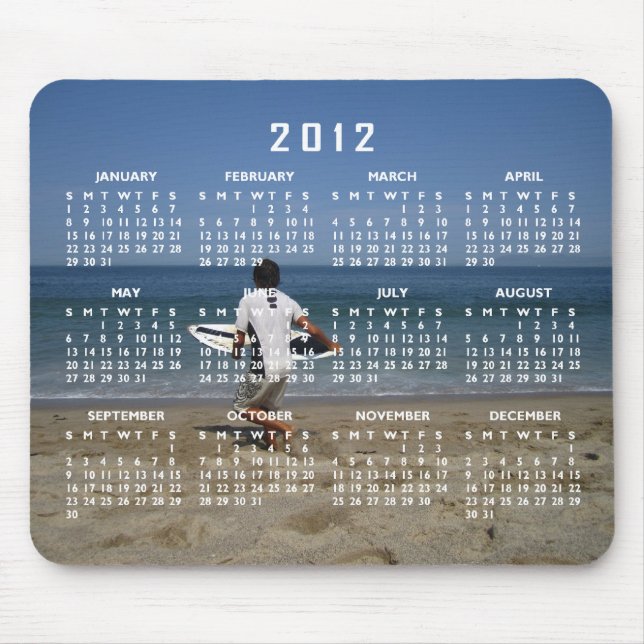 Timing is Everything; 2012 Calendar Mouse Pad (Front)