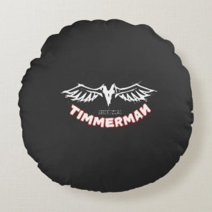 Timmerman – Streetwear Wings Logo Design Round Pillow