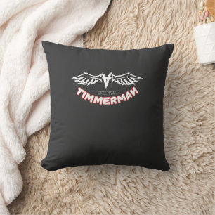 Timmerman – Streetwear Wings Logo Design Throw Pillow