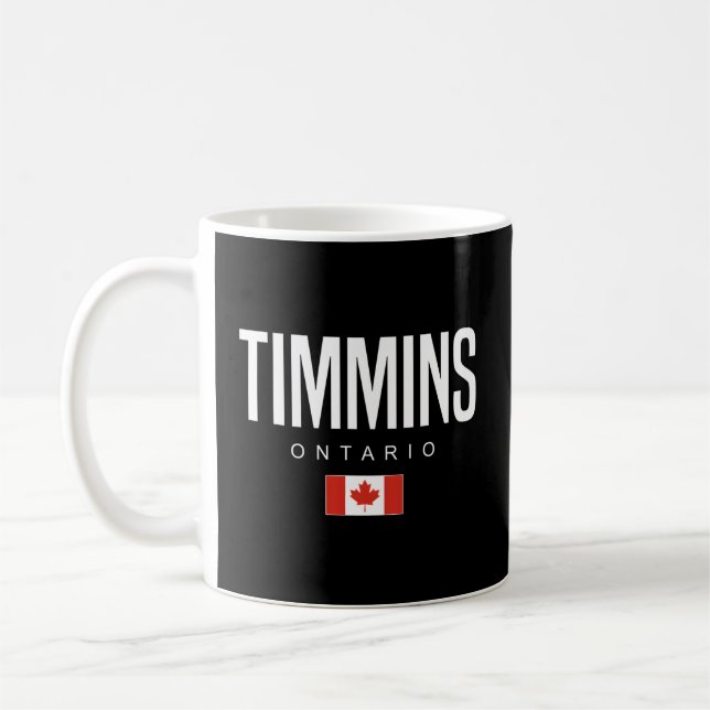 Timmins Ontario Canada Coffee Mug (Left)