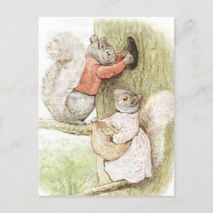 Timmy Tiptoes and Goody Squirrel by Beatrix Potter Postcard