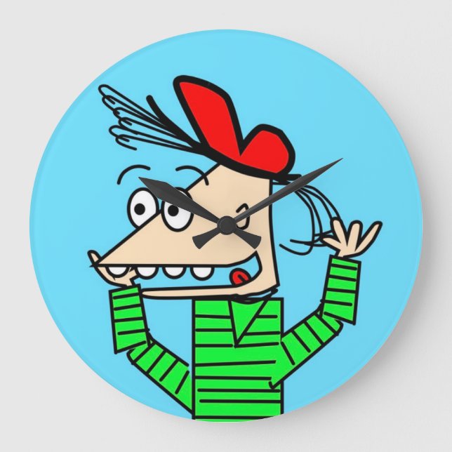 Timmy Trembled Large Clock (Front)