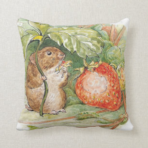 Timmy Willie Mouse - Beatrix Potter Throw Pillow