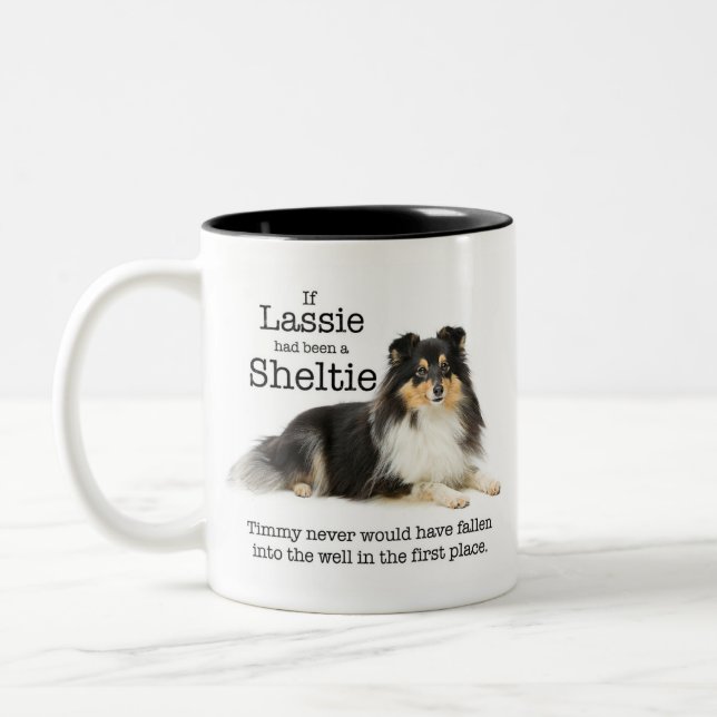 Timmy's Tri-Color Sheltie Mug (Gauche)