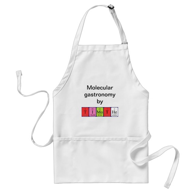 Timothe periodic table name apron (Front)