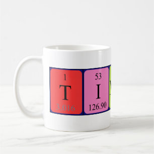 Timothe périodique nom de table mug