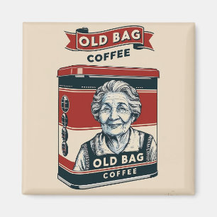 Tin Advertising Sign For Old Bag Coffee Magnet