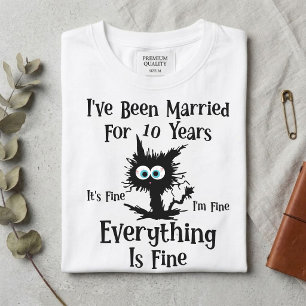 Tin Anniversary gifts 10th Wedding T-Shirt