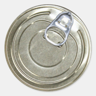 Tin Can Lid Classic Round Sticker