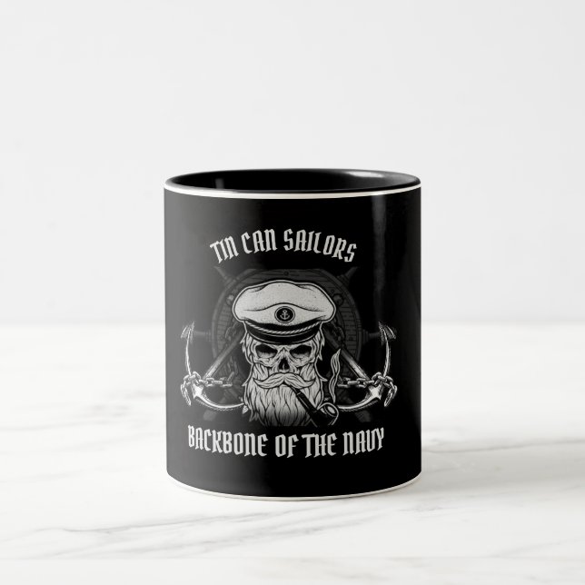 TIN CAN SAILORS  Two-Tone COFFEE MUG (Center)