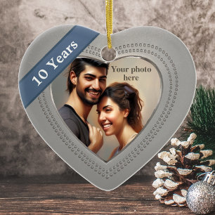 Tin Effect 10th Anniversary: Add a Photo Ceramic Ornament