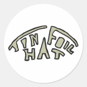 Tin Foil Hat Classic Round Sticker
