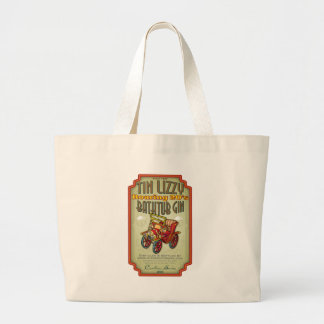 Tin Lizzy Bathtub Gin Large Tote Bag