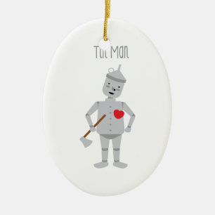 Tin Man Ceramic Ornament