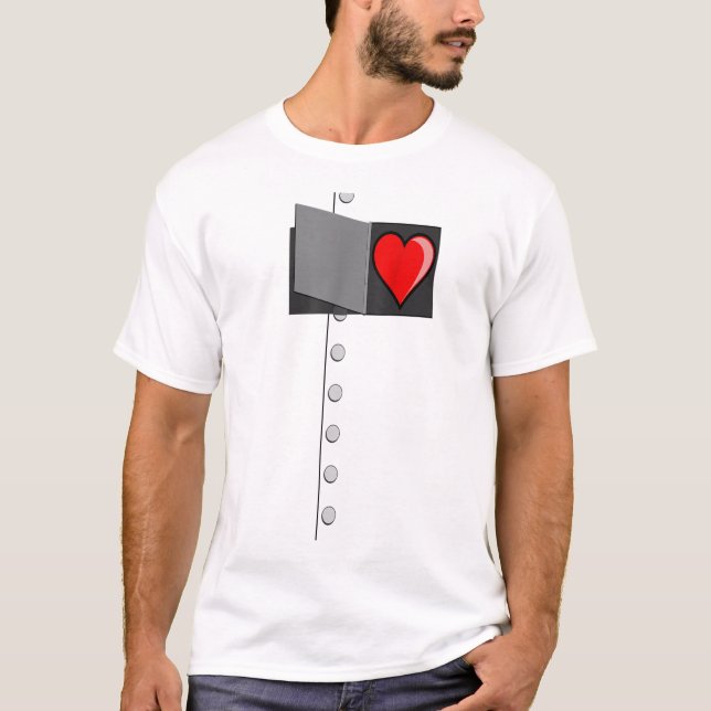 Tin Man Heart TShirtOZ Tinman Halloween Costume T-Shirt (Front)