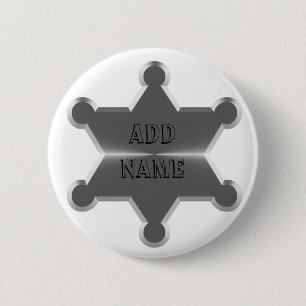 Tin Star Sheriff 2 Inch Round Button