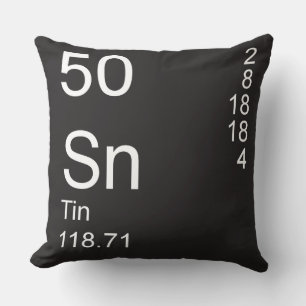 Tin Throw Pillow