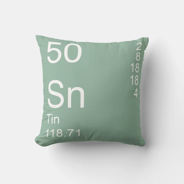 Tin Throw Pillow (Front)