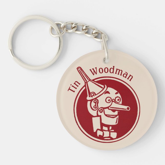 Tin Woodman (Tin Man) Face CC0900 Wonderful Wizard Keychain (Front)