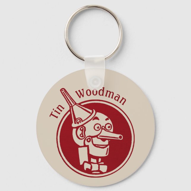 Tin Woodman (Tin Man) Face CC0901 Wonderful Wizard Keychain (Front)
