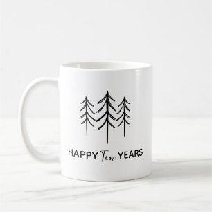 Tin Year Anniversary Mug, Custom 10 Year Husband W Coffee Mug