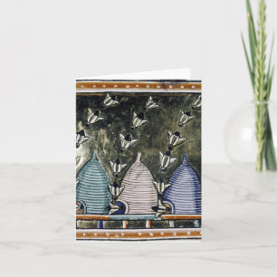 TINDR'S BEES 4" x 5.6" Folded Note Card FULL COLOR