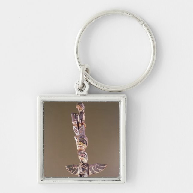 Tinglit Bird Clan totem pole Keychain (Front)