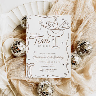 Tini Bit Ancien Martini Invitation Anniversaire