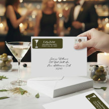 Tini Bit Of Fun Martini Soirée Return Address
