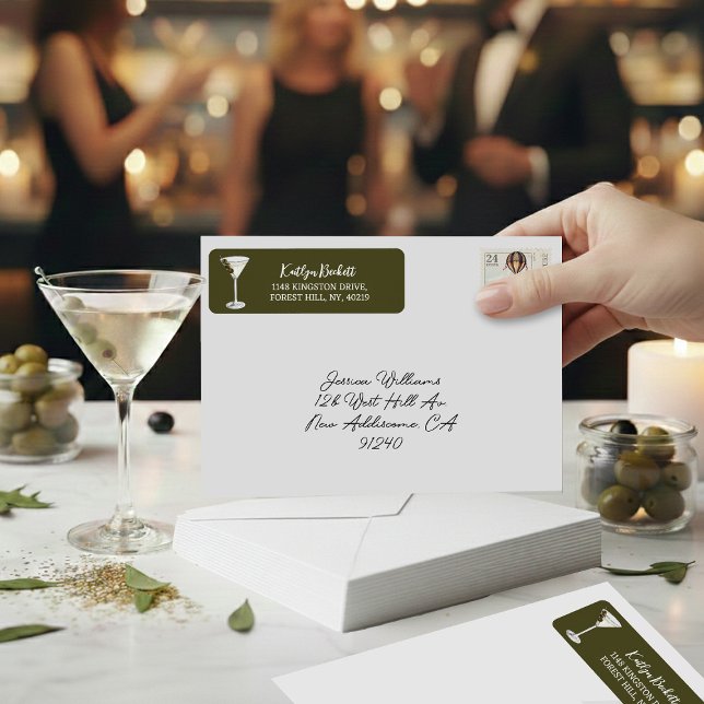 Tini Bit Of Fun Martini Soirée Return Address (Creator Uploaded)