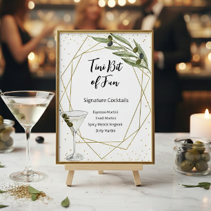 Tini Bit Of Fun Signature Cocktails Sign