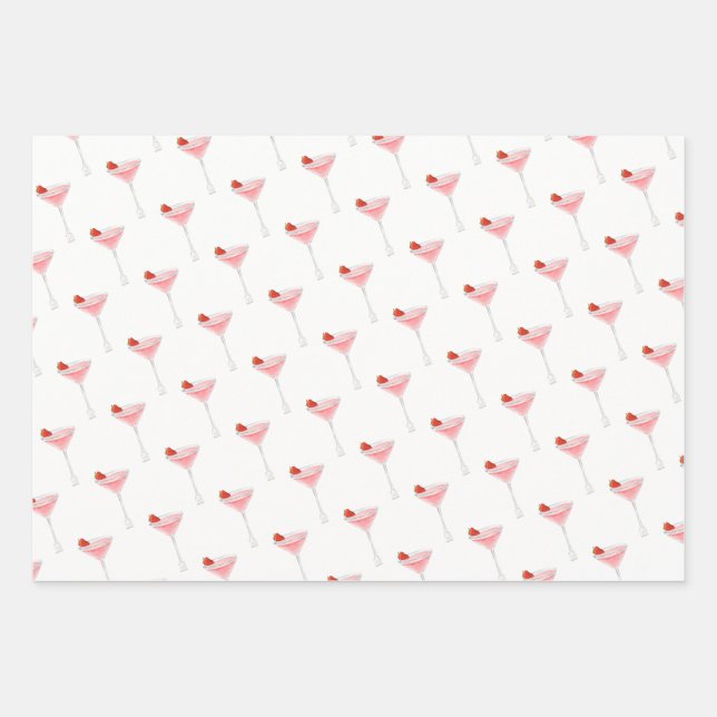 Tini Bit Older - Berry Drink Theme Wrapping Paper Sheet (Front)