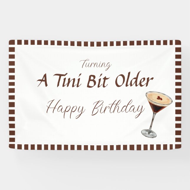 Tini Bit Older - Espresso Drink Theme Banner (Horizontal)