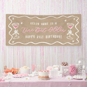 'Tini Bit Older Kraft Colored Birthday Banner