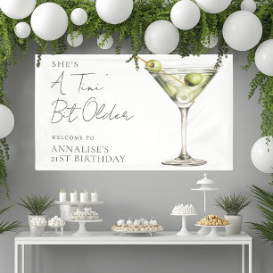 Tini Bit Older Martini Birthday Party Welcome Sign