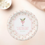'Tini Bit Older Martini Coquette Birthday Paper Plate<br><div class="desc">This sophisticated and enjoyable invitation showcases a lovely floral design in pink and white, ideal for a refined birthday gathering. The addition of a martini with a bow brings a touch of elegance and establishes a chic atmosphere for the event. The phrase "Tini bit older" suggests a playful and flirtatious...</div>