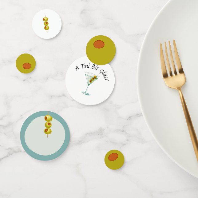 Tini Bit Older - Olive & Drink Theme Confetti (Group)