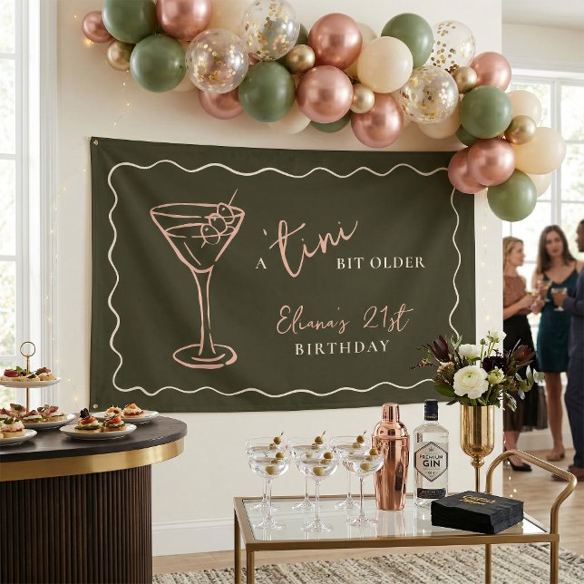 Tini Bit Older Personalized Birthday Party Banner (Creator Uploaded)