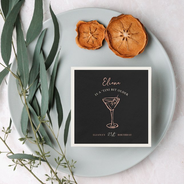 Tini Bit Older Personalized Birthday Party Napkin (Creator Uploaded)