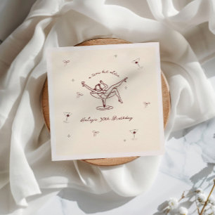Tini Bit Older Quirky Hand Drawn Birthday Napkins