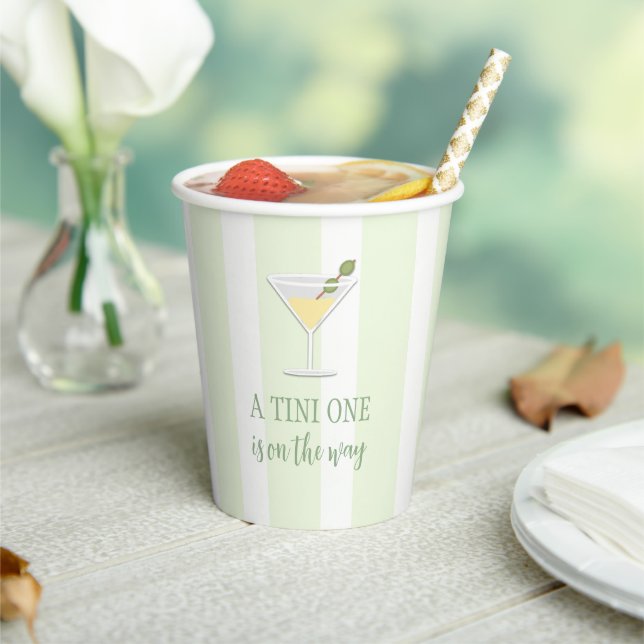 Tini One Baby Shower Paper Cups (Insitu)