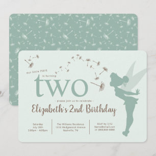 Tinker Bell 2nd Birthday Invitation